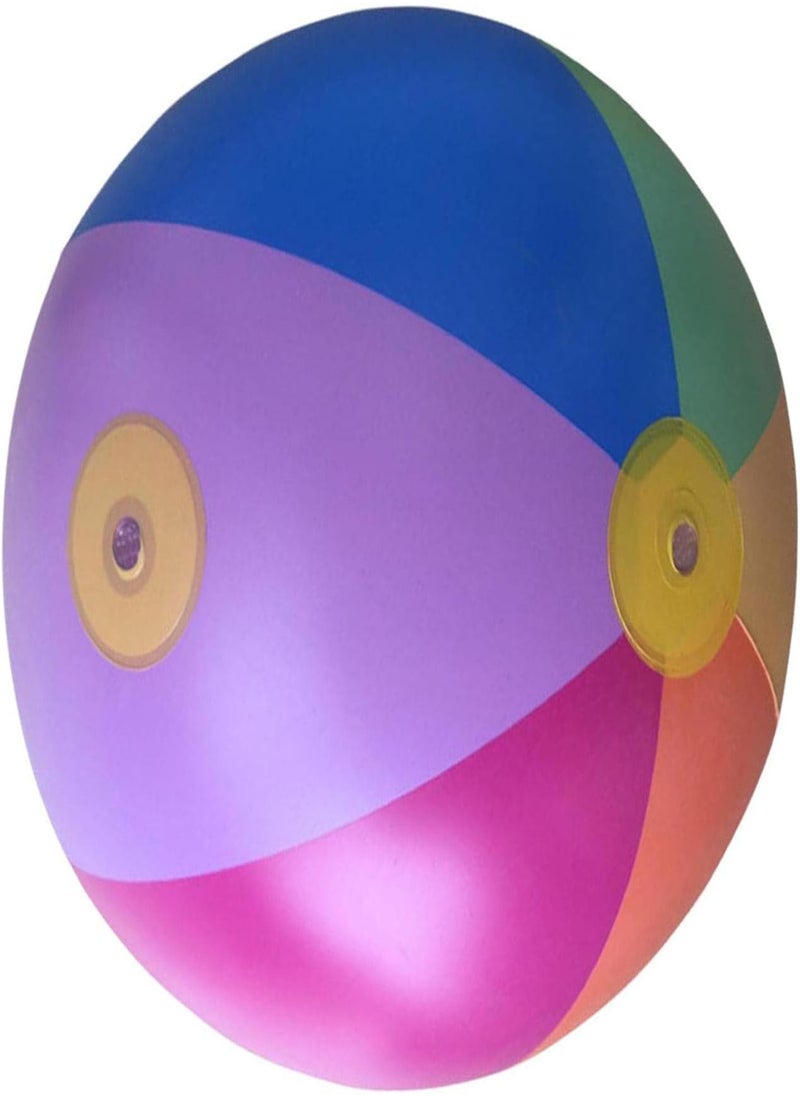 GGOOT - Sprinkler for Kids Toddler Water Toys | Rainbow Color Inflatable Beach Ball Splash and Spray | Thickened Splash Ball Inflatable Water Sprinkler Toys for Outdoor Backyard Yard Lawn - Image 1