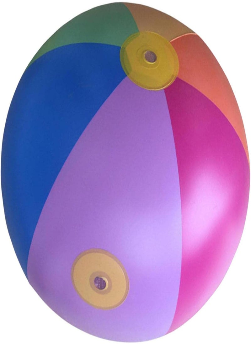 GGOOT - Sprinkler for Kids Toddler Water Toys | Rainbow Color Inflatable Beach Ball Splash and Spray | Thickened Splash Ball Inflatable Water Sprinkler Toys for Outdoor Backyard Yard Lawn - Image 1