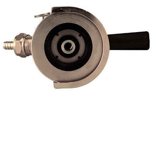 Kegco KC KT2410W-M Ergonomic Lever Handle Keg Taps Coupler M System with Stainless Steel Probe, Brass - Image 4