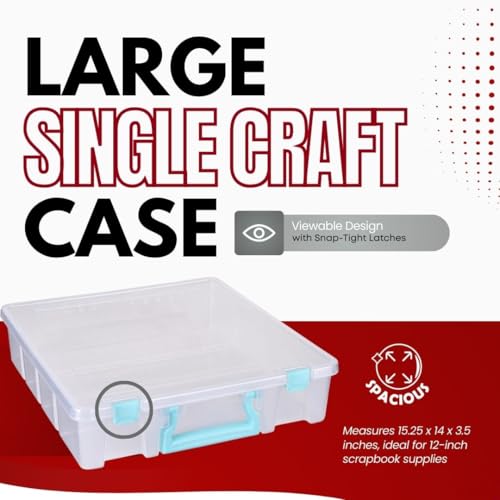 ArtBin Super Satchel 1 Compartment Box Clear Craft Organizer Storage Case - Image 4