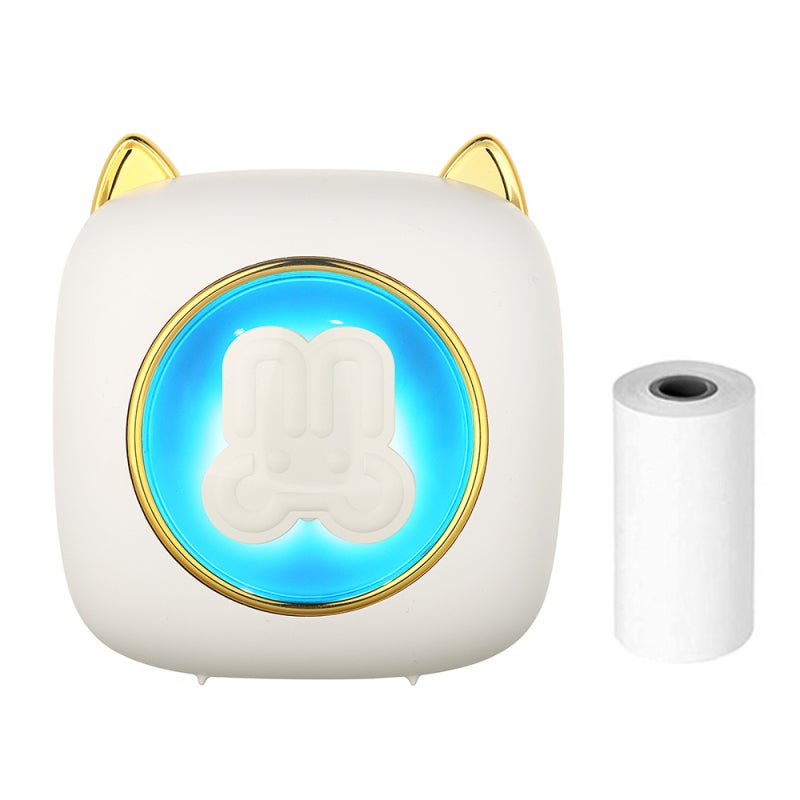 Mini Portable Printer: 203DPI Resolution, Wireless BT 4.0 Connectivity - All-in-One Function, 1200mAh Rechargeable Battery Pocket Thermal Printer for Home, Office, Travel, Students, Office Workers - Image 1