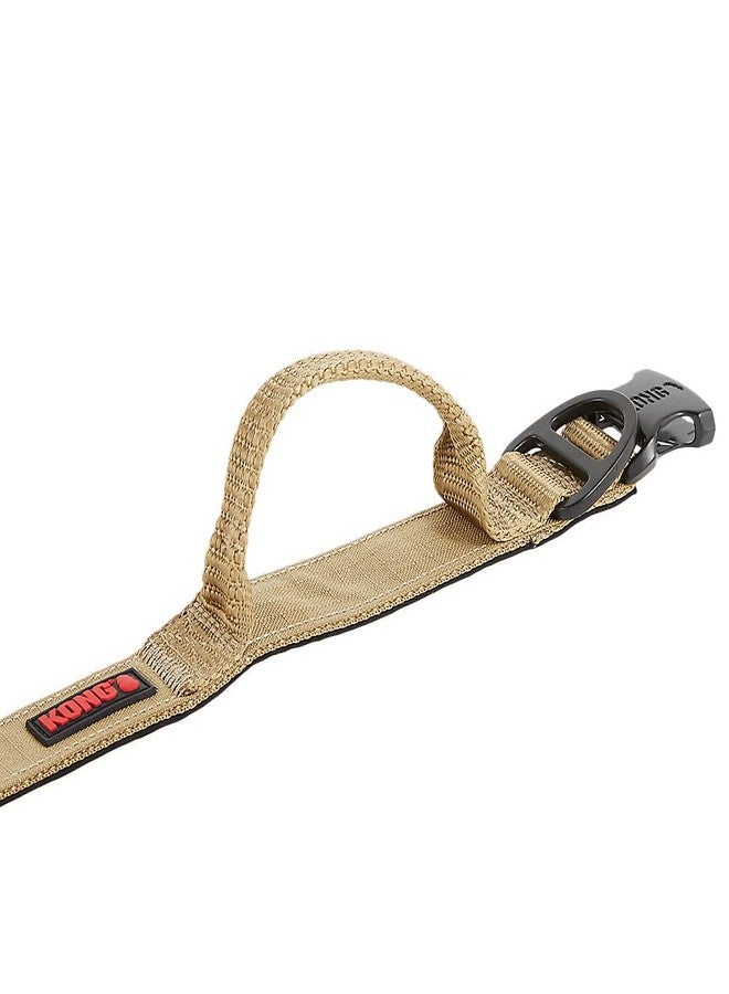 كونج طوق كلاب KONG فائق المتانة ومبطن بمقبض مريح (كبير، بني فاتح) - Image 4