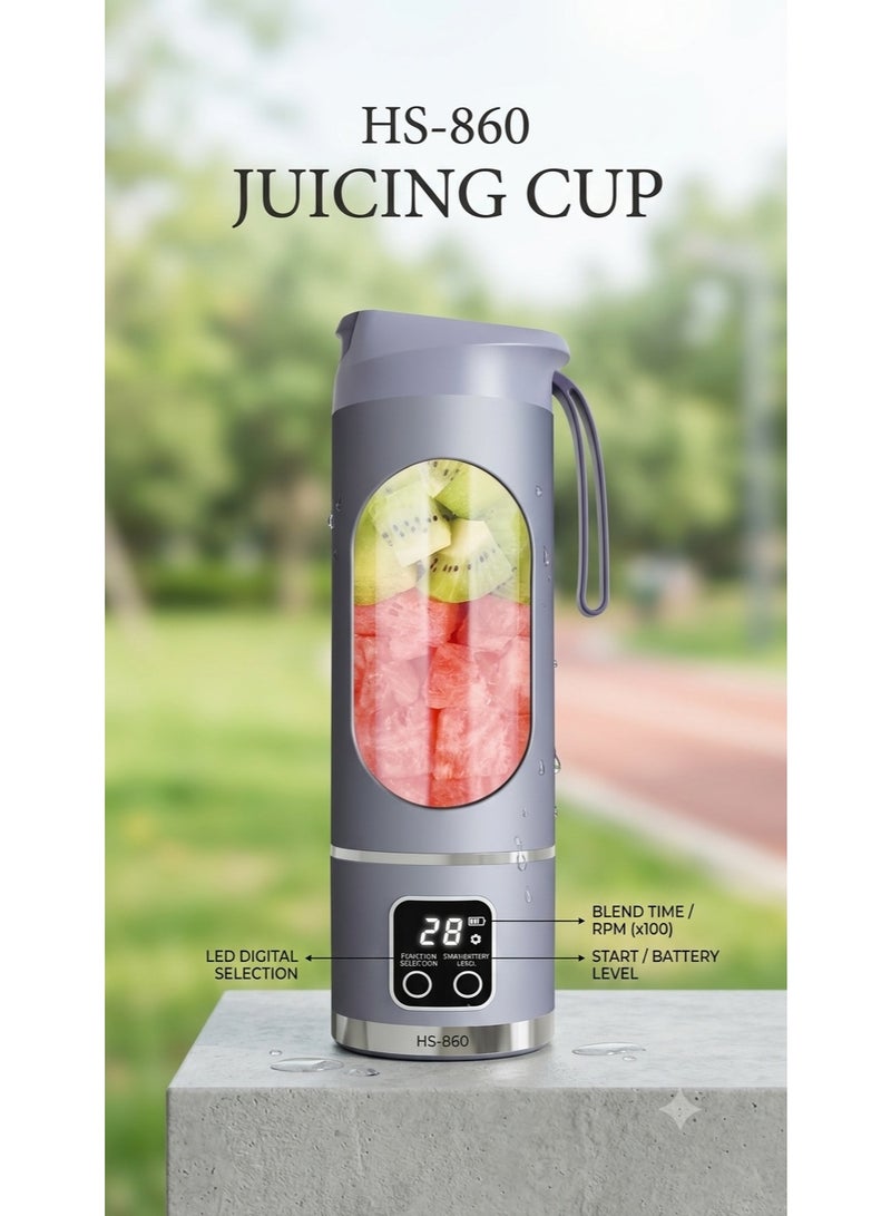 Portable Juicing Cup Blender, with Digital Display - Image 1