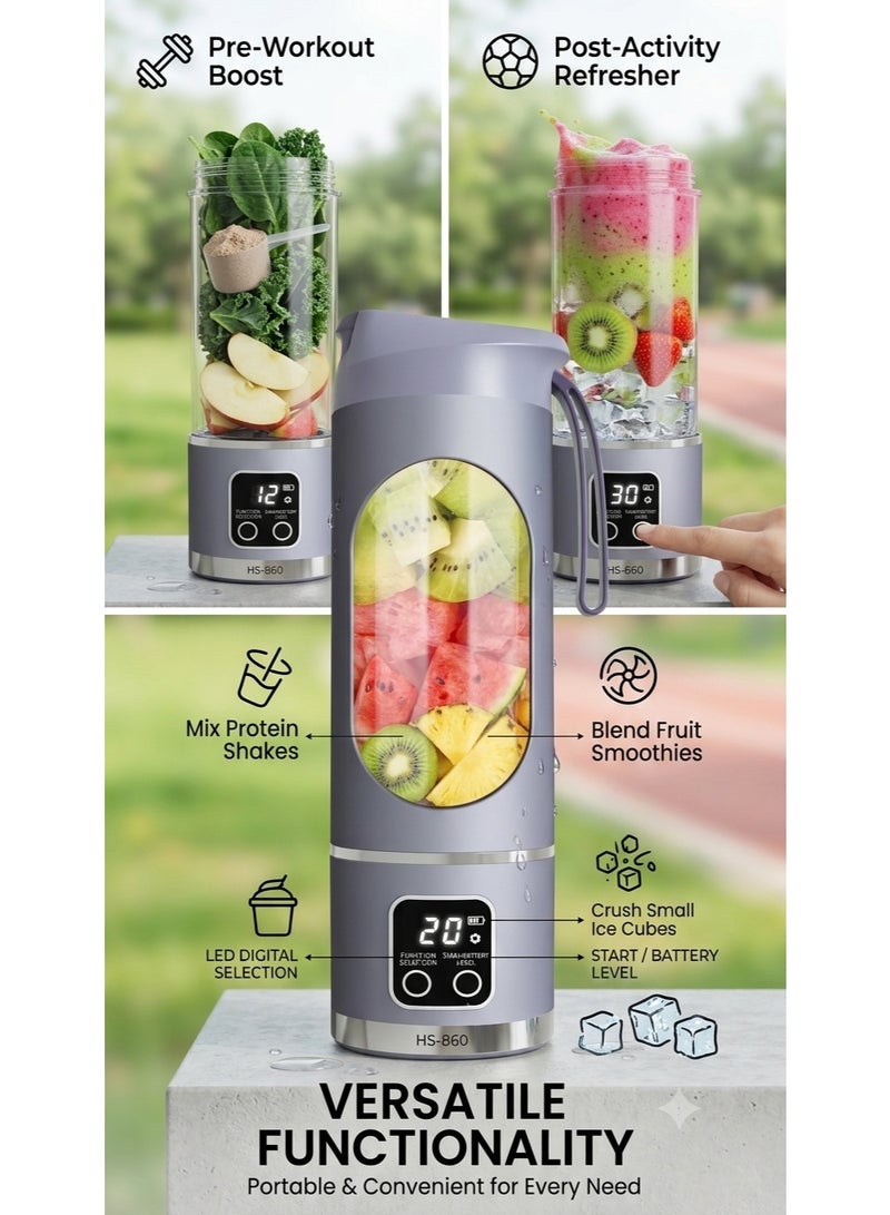 Portable Juicing Cup Blender, with Digital Display - Image 2