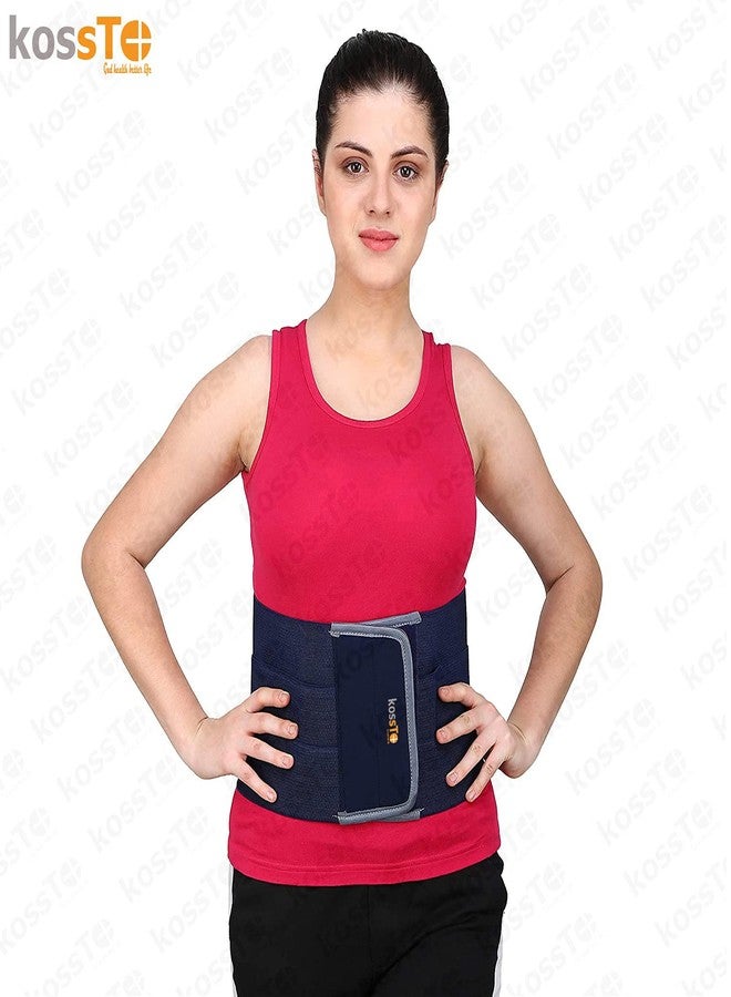 kossto Rubber abdominal belt after delivery for tummy reduction| Lumbo Sacral| Lower Back Pain Relief| Breathable Belt for Men and Women Universal (Waist-Small,Medium,Large,XL - Image 3
