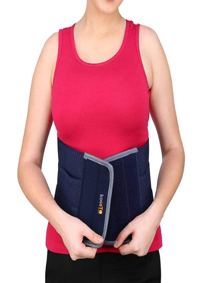 kossto Rubber abdominal belt after delivery for tummy reduction| Lumbo Sacral| Lower Back Pain Relief| Breathable Belt for Men and Women Universal (Waist-Small,Medium,Large,XL - Image 1