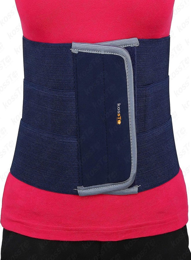 kossto Rubber abdominal belt after delivery for tummy reduction| Lumbo Sacral| Lower Back Pain Relief| Breathable Belt for Men and Women Universal (Waist-Small,Medium,Large,XL - Image 2