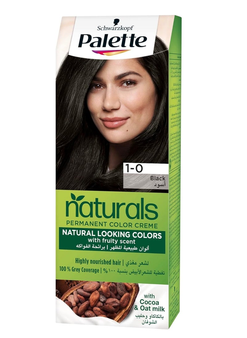 Palette Schwarzkopf Permanent Naturals Color Creme 1-0 Black  - Image 1