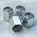TACTILIAN American Flag Chrome Valve Stem Caps 4 Pack Leakproof Aluminum Tire Valve Caps with Rubber ORing Universal Fit for Cars Trucks SUVs Silver Tire Valve Caps Chrome Valve Stem Covers - Image 2