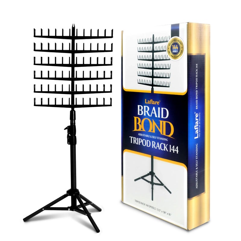 Laflare منظم شعر ضفائر لافلير القائم 144 دبابيس حامل إكسسوارات الشعر قسم عرض لضفائر الشعر حامل قابل للتعديل في الارتفاع سهل التجميع