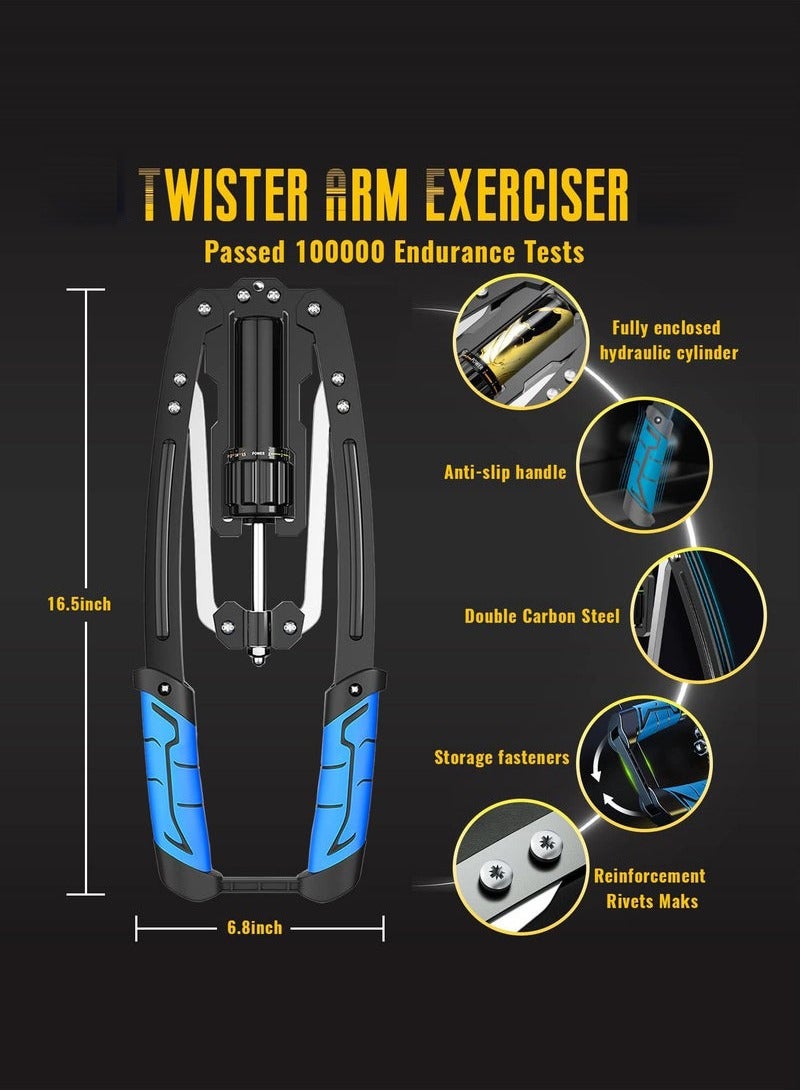 Arabest Twister Arm Exerciser - Adjustable 22-440lbs Hydraulic Power/Home Chest Expander/Shoulder Muscle Training Fitness Equipment/Arm Enhanced Exercise Strengthener - Image 2