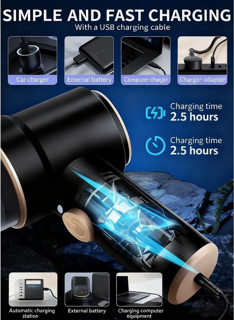 Rechargeable Handheld Car Vacuum with Powerful Cyclonic Suction - Image 2