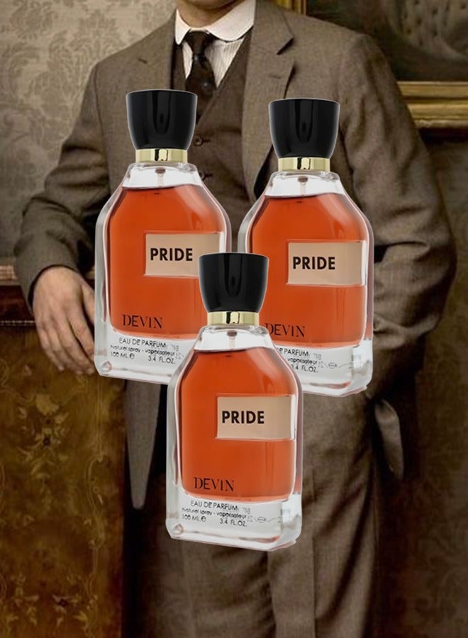 DEVIN 3 Pieces Pride Perfume For Men 100ml EDP - Image 1