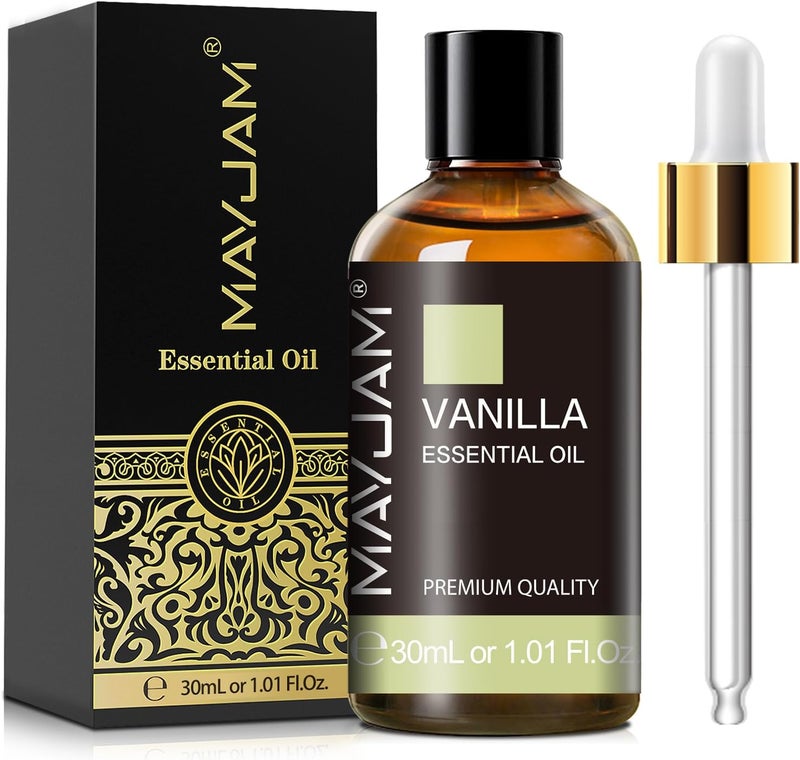 زيت الفانيليا العطري من مايجام 30 مل/1.01 أونصة سائلة، زيوت الفانيليا الممتازة للعلاج العطري، المبخرات، صنع الصابون، صنع الشموع، روائح طويلة الأمد - Image 1