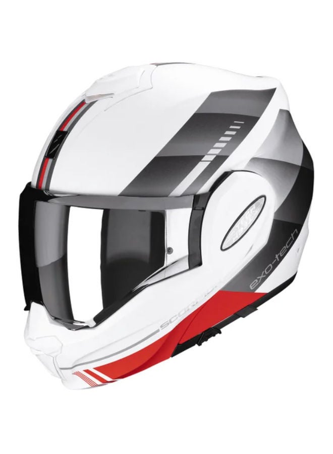 SCORPION EXO-TECH EVO GENRE Matt White-Silver-Red M