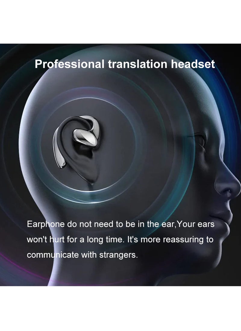 Generic Language Translator Earbuds Two Way Real-time Translation 144 Language with Bluetooth & APP Online Instant Voice Translation for Travel Business Learning  - Image 2