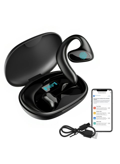 Language Translator Earbuds Two Way Real-time Translation 144 Language with Bluetooth & APP Online Instant Voice Translation for Travel Business Learning