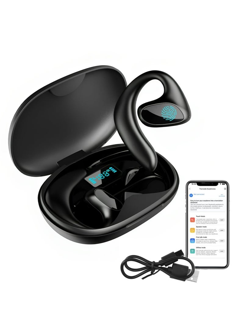 Generic Language Translator Earbuds Two Way Real-time Translation 144 Language with Bluetooth & APP Online Instant Voice Translation for Travel Business Learning  - Image 1