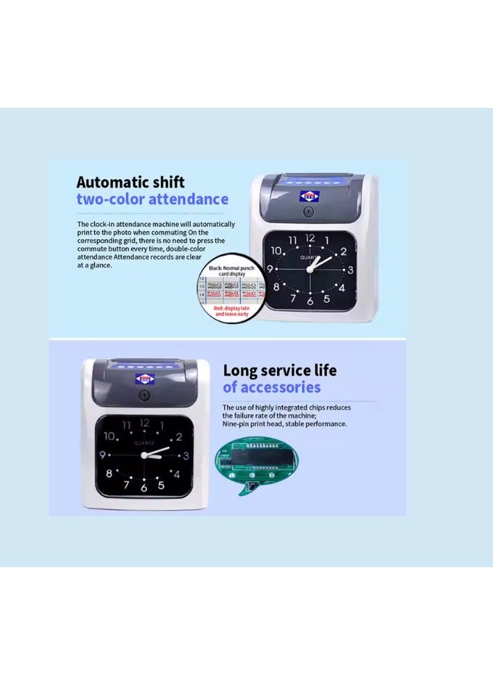 Kalon - S960P Attendance Time Recorder Automatic Card Punch Machine For for Office Factory, Warehouse,shop, punch card attendance machine - Image 1