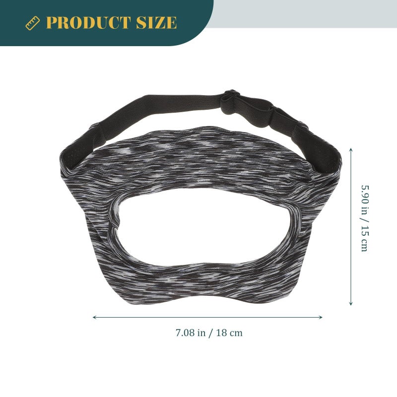 Black Adjustable Breathable VR Headset Face Mask Cover With Sweat Absorbing Padding - Image 3