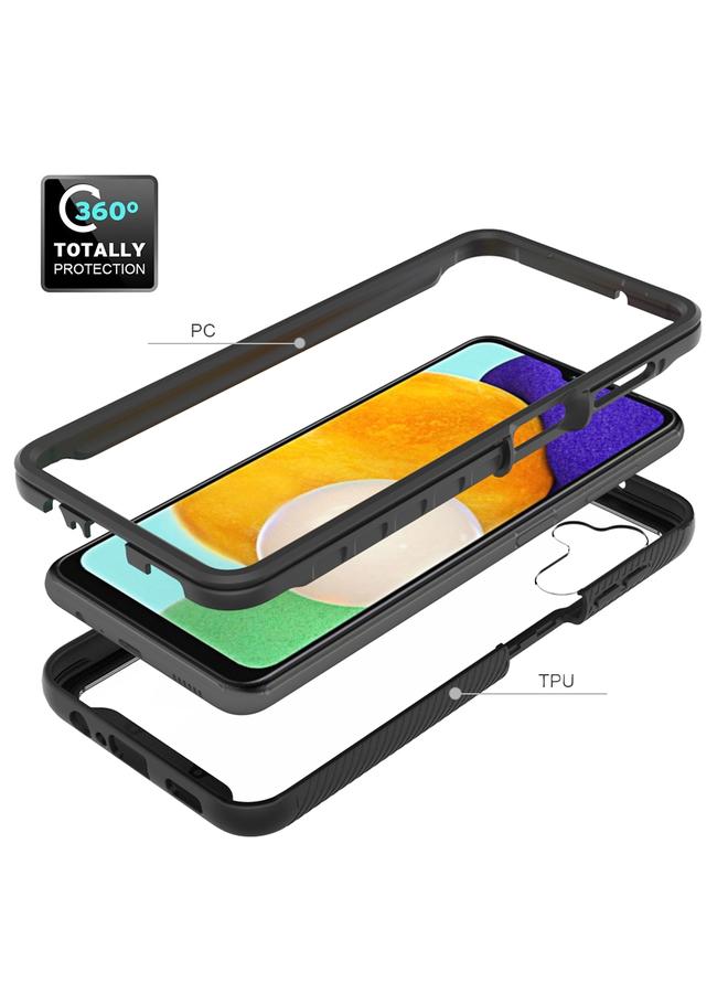 اس-توب جراب لهاتف Samsung Galaxy A13 5G/A04s Starry Sky بلون سادة مقاوم للصدمات من البولي كربونات + جراب هاتف واقٍ من مادة TPU - Image 4