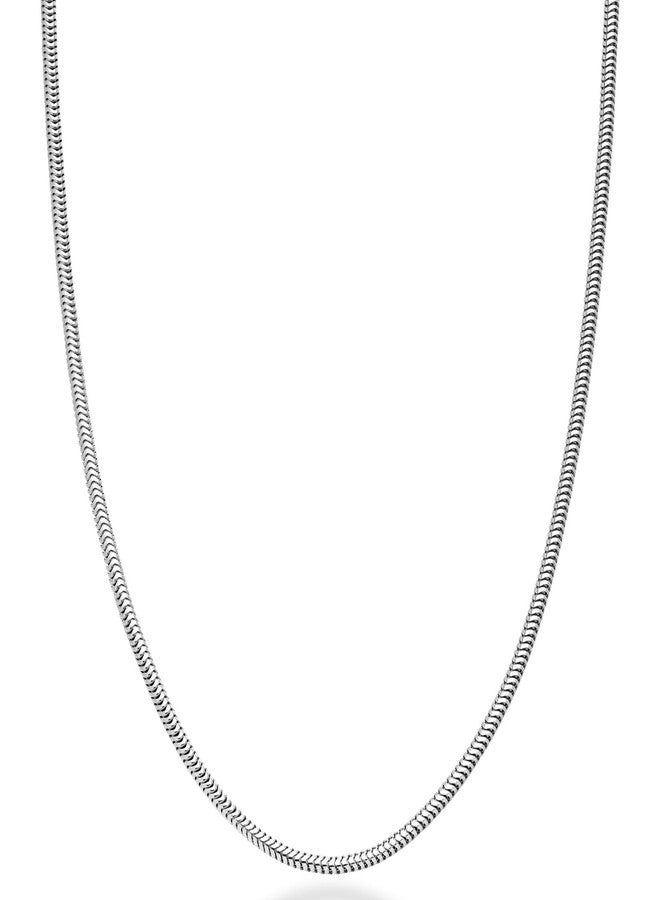 Miabella 925 Sterling Silver Italian 1.5mm, 2mm, 2.5mm Round Snake Chain Necklace for Women Made in Italy (18, 1.5mm) - Image 1