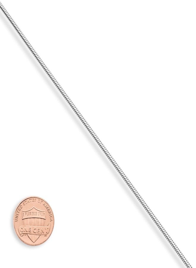 Miabella 925 Sterling Silver Italian 1.5mm, 2mm, 2.5mm Round Snake Chain Necklace for Women Made in Italy (18, 1.5mm) - Image 4