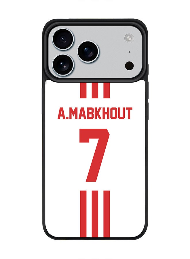 Stylizedd iPhone 17 Pro Max Case, [Compatible with MagSafe] Slim Magnetic cover Phone Case iPhone 17 Pro Max -Football - UAE,  A.Mabkhout - Image 1