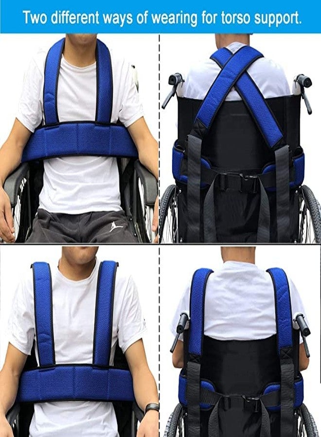 Kitwe Durable Breathable Wheelchair Restraint Strap Polyester Wheelchair Seat Belt for Elderly - Image 2