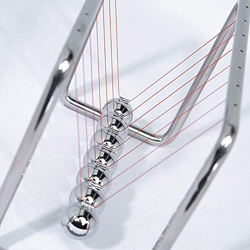 CERROPI Newtons Cradle Pendulum with 7 Balls, Classic Swing Newton Balance Ball, 30+ Sec Swingtime, Science Physics Gadget, Desk Toys & Office Gadgets for Desk Decorations - Image 5