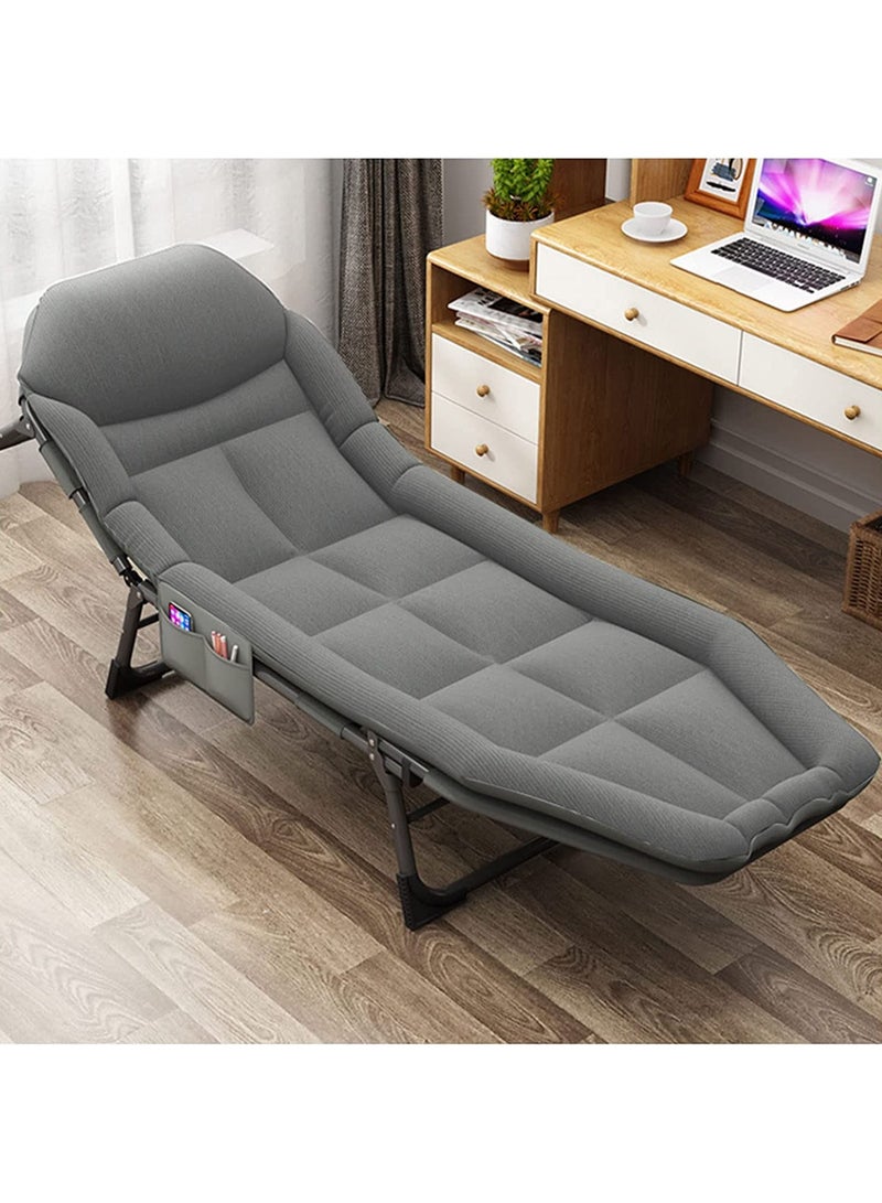 DubaiGallery أسرة قابلة للطي من الحديد الإسكندنافي، أثاث منزلي بسيط، سرير مكتبي قابل للإمالة، سرير سفر محمول خارجي، سرير مرافق للمستشفى - Image 3