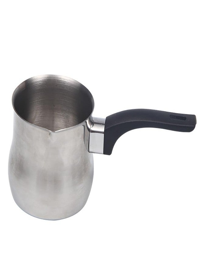 Hoement Milk Frothing Pitcher 22Oz Stainless Steel Espresso Steaming Jug with Ergonomic Handle for Latte Art Home Coffee Brewing and Milk Frothing Cylinder - Image 1