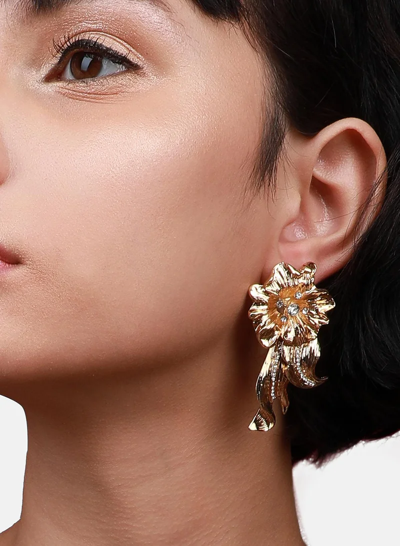 SOHI Intricate Sparkle Delicate Artificial Drop Earring Jewellery