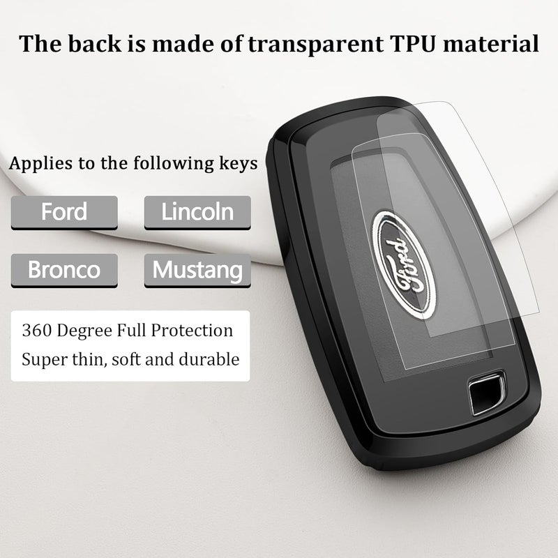 ZSPDACC Ford EcoSport Key Fob Cover 2025 2022 2023 2024 2026 Transparent Clear - Image 5