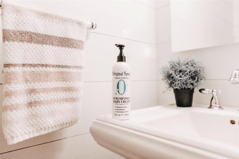 Original Sprout Scrumptious Baby Cream with Zinc for Babies Sensitive Skin, 12 oz. Bottle - Image 2