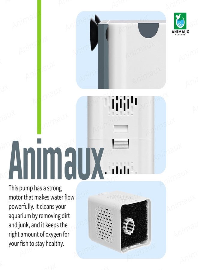 ANIMAUX Sunsun Xiaoli XQP Series Multi-Function Submersible & Ultimate Aquarium Filtration Pump with Crystal Clear 7 Water Clarity (1500f | 20W | 1500L/h | Tank Size: 3-4ft) - Image 5