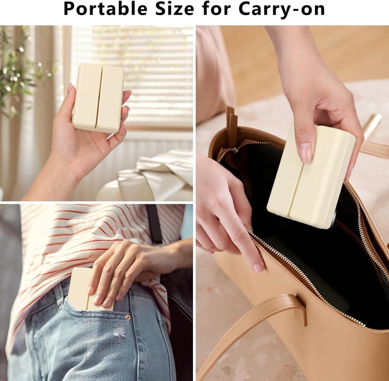 Prplet Tablets Pill Medicine Organizer Box – 7 Compartment Daily Storage Case for Vitamins, Supplements, Medication – Compact Travel Pill Container (Beige) - Image 3