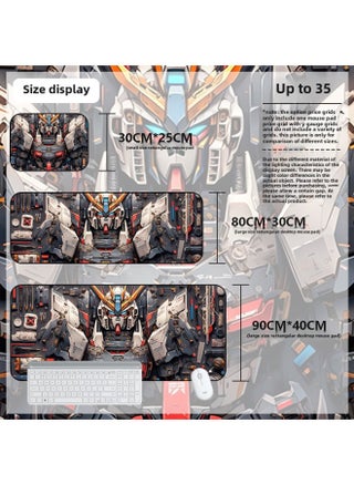 Mouse Pad Oversized Gundam Computer Keyboard Pad Cartoon Game Mouse Pad Boys E-sports Computer Thickened Desk Pad-Color:900*400*2mm-Pattern:Up To 35 - pzsku/Z940F7B9ECDEA0A50F782Z/45/_/1742462883/82805309-8574-41a1-801f-15a34bffcec9