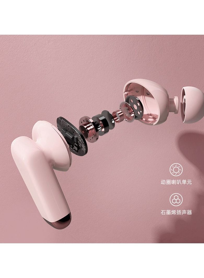 NIBEMINENT Wireless Bluetooth Ladies 5.0 Sports Noise Reduction Cute Gaming Headset  - Image 4