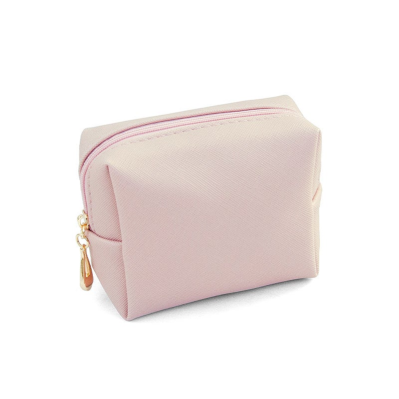Portable Travel Makeup Bag Mini PU WaterproofMini version - lotus root pink Mini version - lotus root pink 