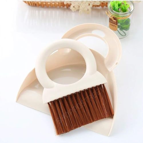 SHOPPOSTREET Plastic Cleaning Broom Brush and Dustpan Set Desktop Broom Sweep Cleaning Brush Dust Pan Car Keyboard Cleaning Household Dust Pan (Standard) - Image 5