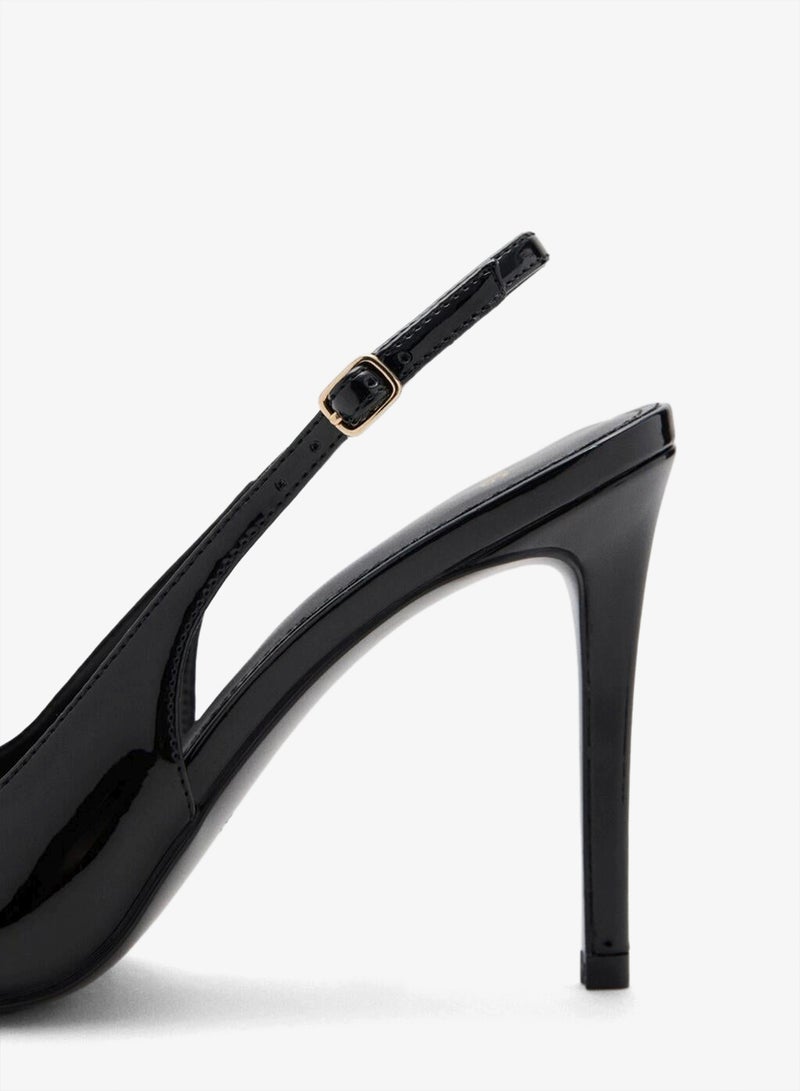 MANGO Patent heeled shoes - Image 3