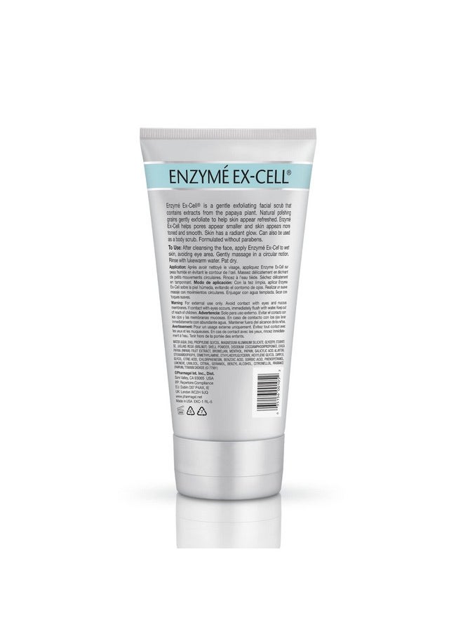 Pharmagel Pharmagel Enzyme Ex-Cell - Gentle Papaya Face Exfoliator Scrub for All Skin Types - 6 Ounces  - Image 2
