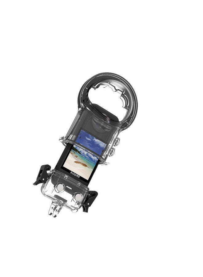 Neutral Insta360 X3 X4 Panoramic Camera Waterproof Case Sealed Diving Protective Shell Sports Camera Accessories - Image 3