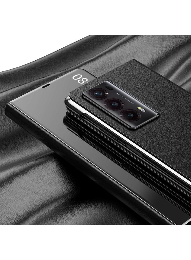 زبون جراب حماية لهاتف Honor Magic V2 مطلي بالكهرباء مع حامل - Image 4