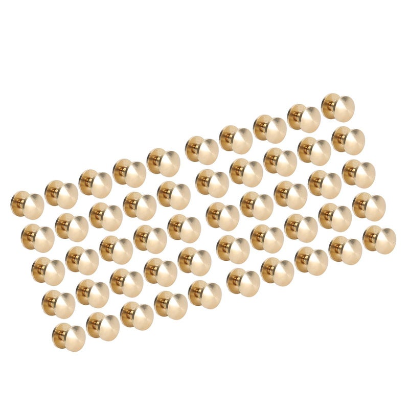 Brass Screw Rivets 10x5mm Set Of 50 For Bookbinding Clothing And Outer Corners - Image 4