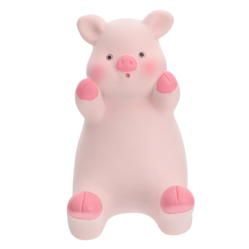 Resin Piggy Phone Stand Pink 4.8x7.4CM Compact Home Desk Decor - Image 2