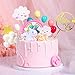 Qoadwem Unicorn Cake Topper Qoadwem 15pcs Unicorn Rainbow Cake Toppers For Girls with Rainbow Heart Unicorn Cloud Balloon Happy Birthday Cake Decorations For Boys Girls Kids Birthday - Image 3