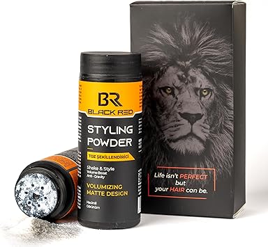 black red Hair Texturising Styling Powder 20 gr Get Invisible Texture and Volume for a Natural Matte Look - Image 1