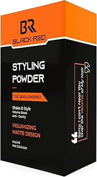 black red Hair Texturising Styling Powder 20 gr Get Invisible Texture and Volume for a Natural Matte Look - Image 2